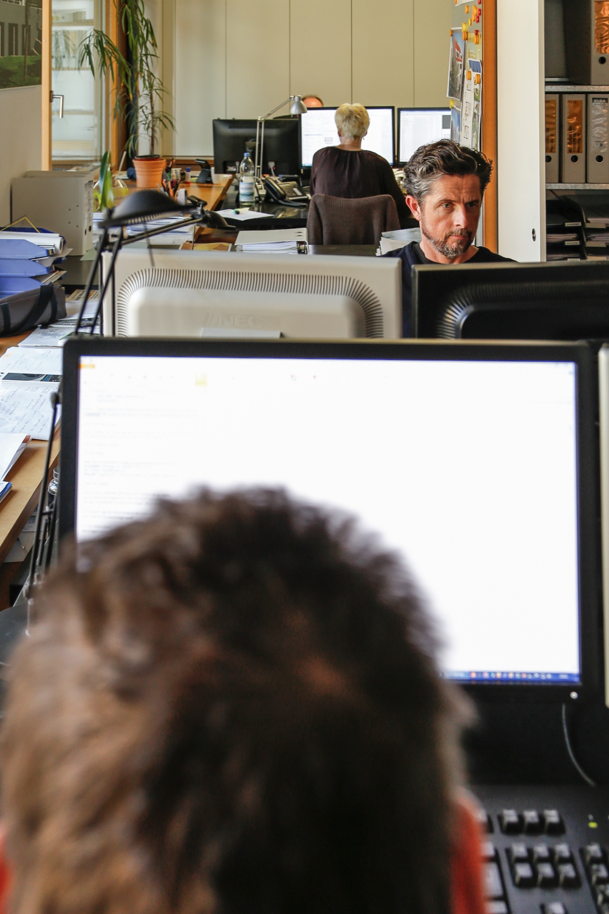 Blick ins Büro von Casa Nova in der Wielandstraße